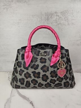Coach Margot Leopard Print Satchel